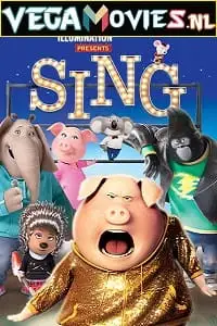 Sing 2016 poster - vegamovies, VegaMoviesv.com