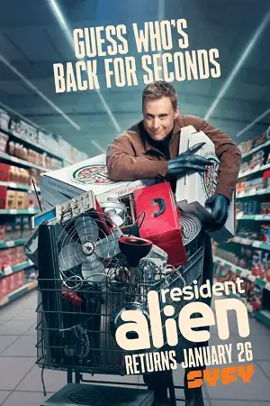 Resident alien season 2 poster - vegamovies, VegaMoviesv.com